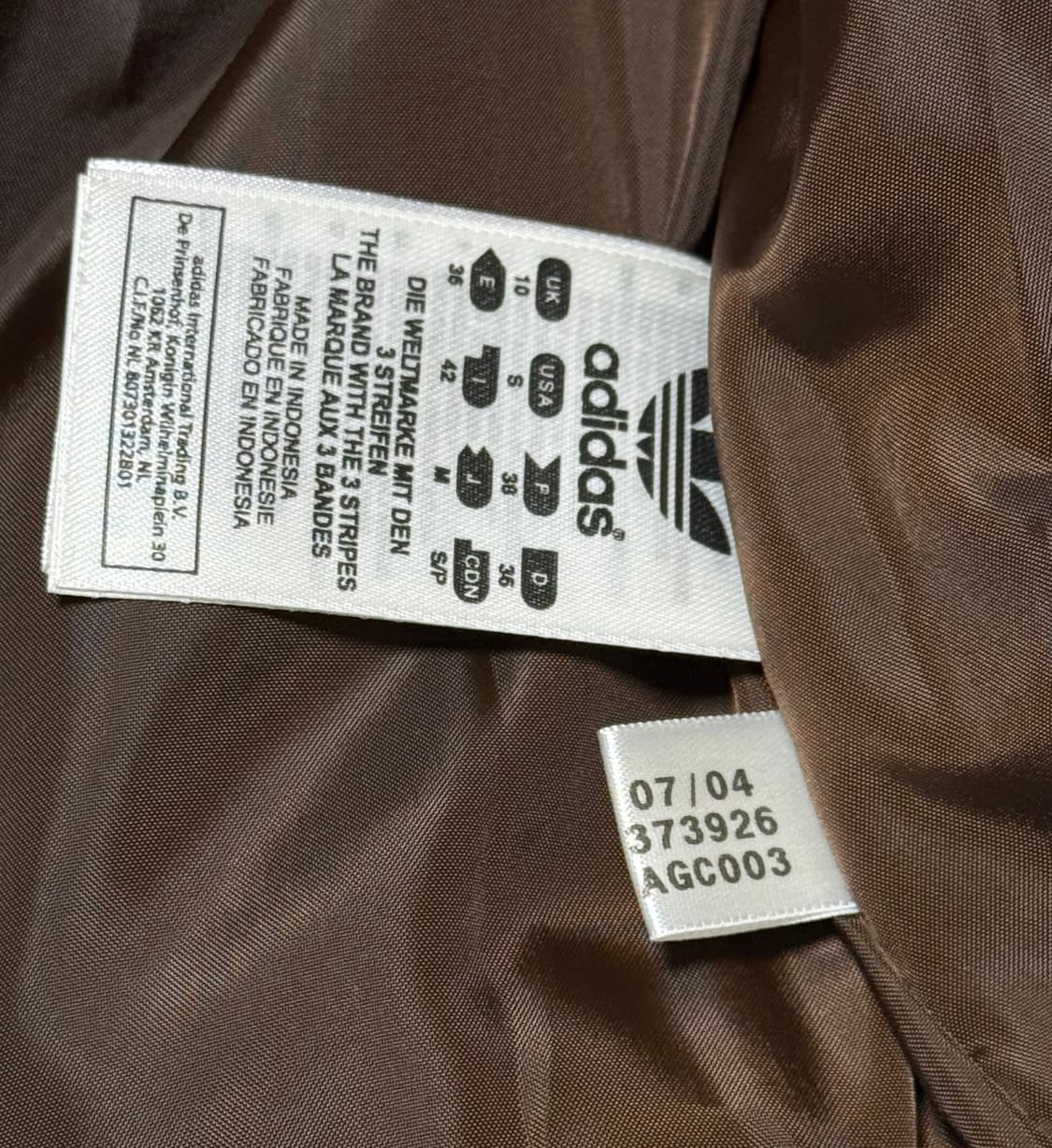 아디다스 딸기초코 브라운 핑크 조끼패딩 상품이미지6