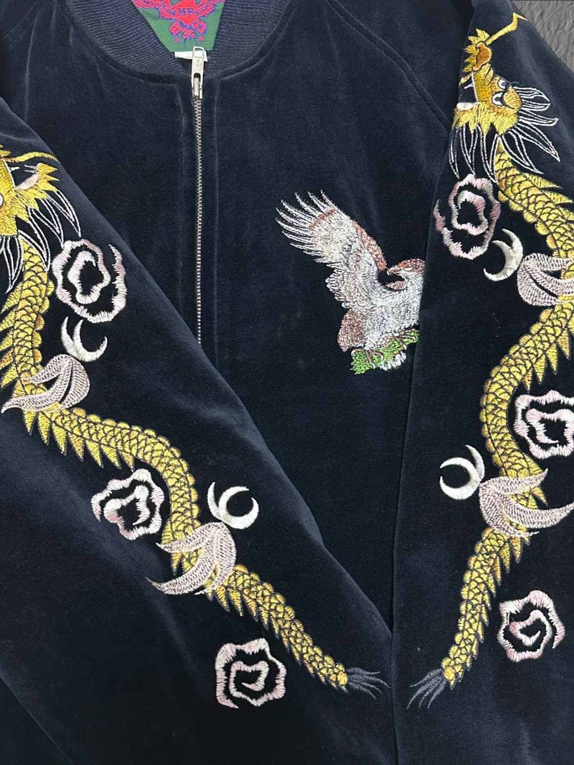 90s 빈티지 벨벳 스베니어 자켓 상품이미지3