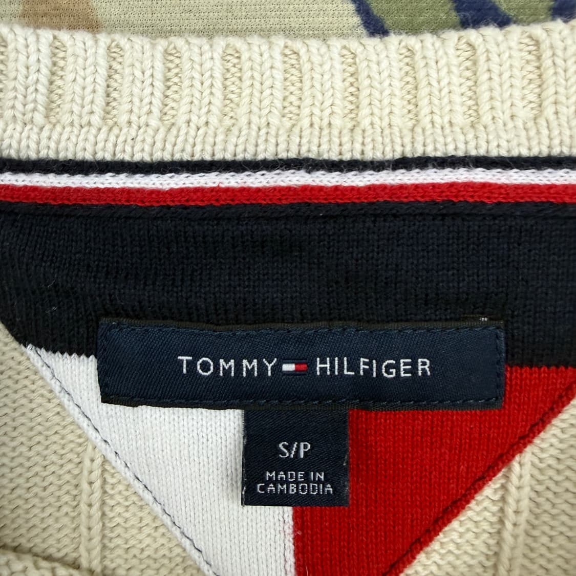 (S)타미힐피거 Tommy hilfiger 케이블 꽈배기니트(아이보리) 상품이미지2