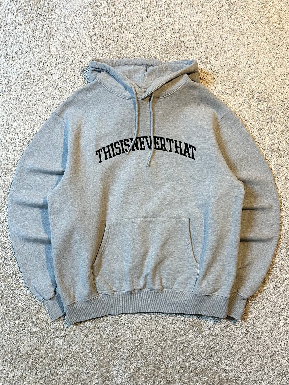 디스이즈네버댓 아치로고 후드티 그레이 상품이미지1