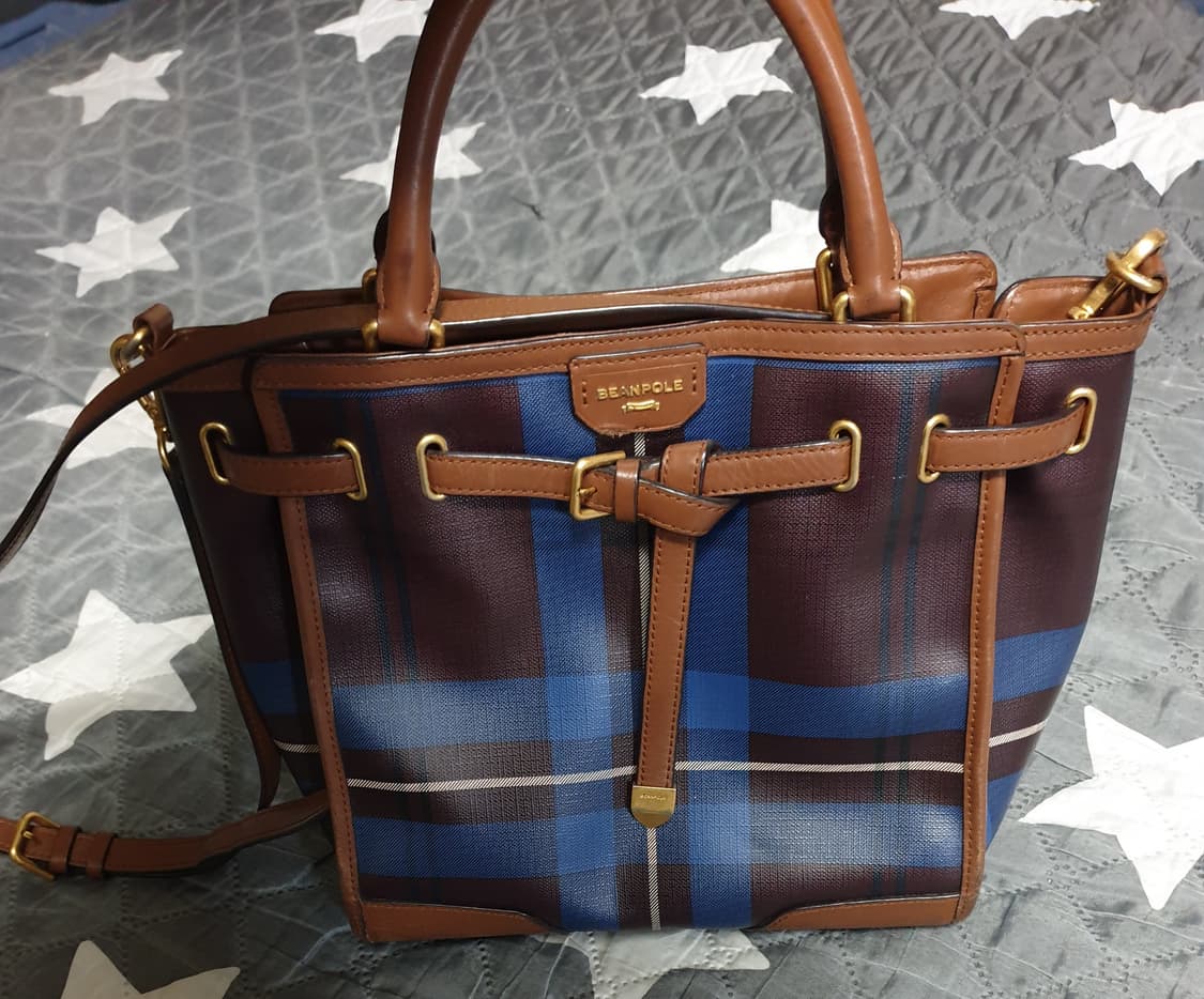 빈폴 헤릿 클래식체크 도트겸 크로스백 (수지백) 상품이미지1