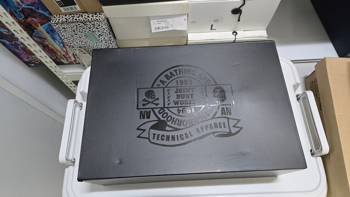 베이프 X 네이버후드 베이프스타 파이톤 블랙 11사이즈(290) 상품이미지1