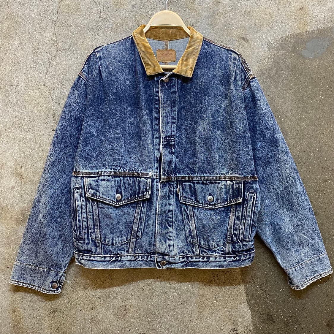 레어 90s Made in USA 빈티지 리바이스 블루종 데님자켓 청자켓 상품이미지2