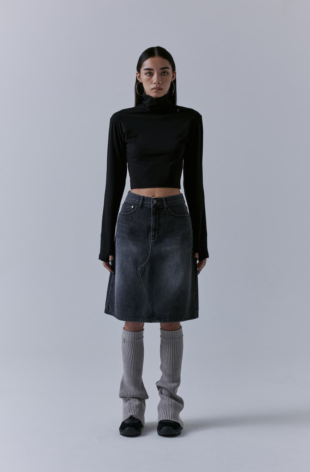 High-neck Finger Hole Long Sleeve 상품이미지3