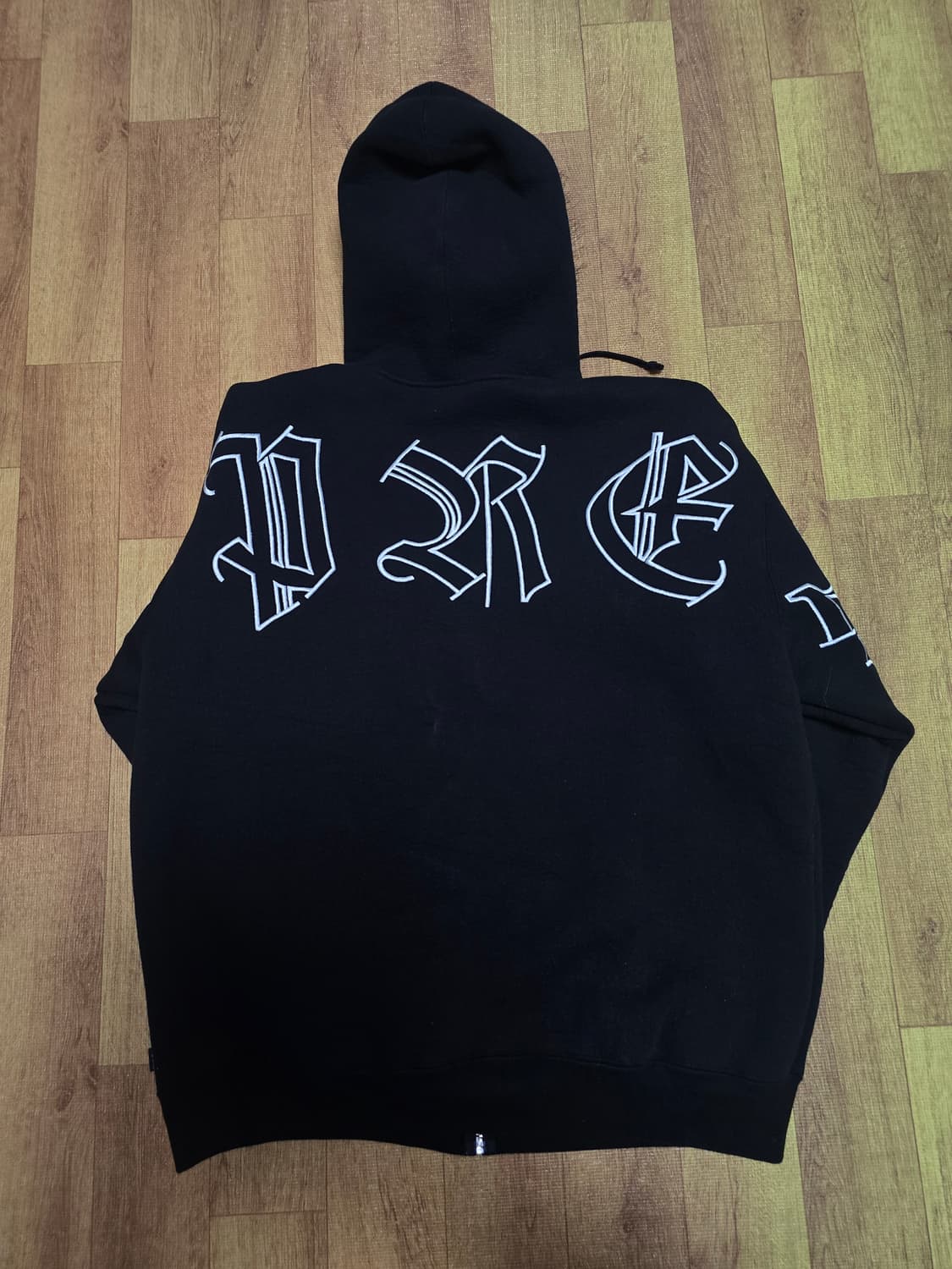 슈프림 포우 퍼 집업 후드 스웨트셔츠 블랙 - 25FW 상품이미지2