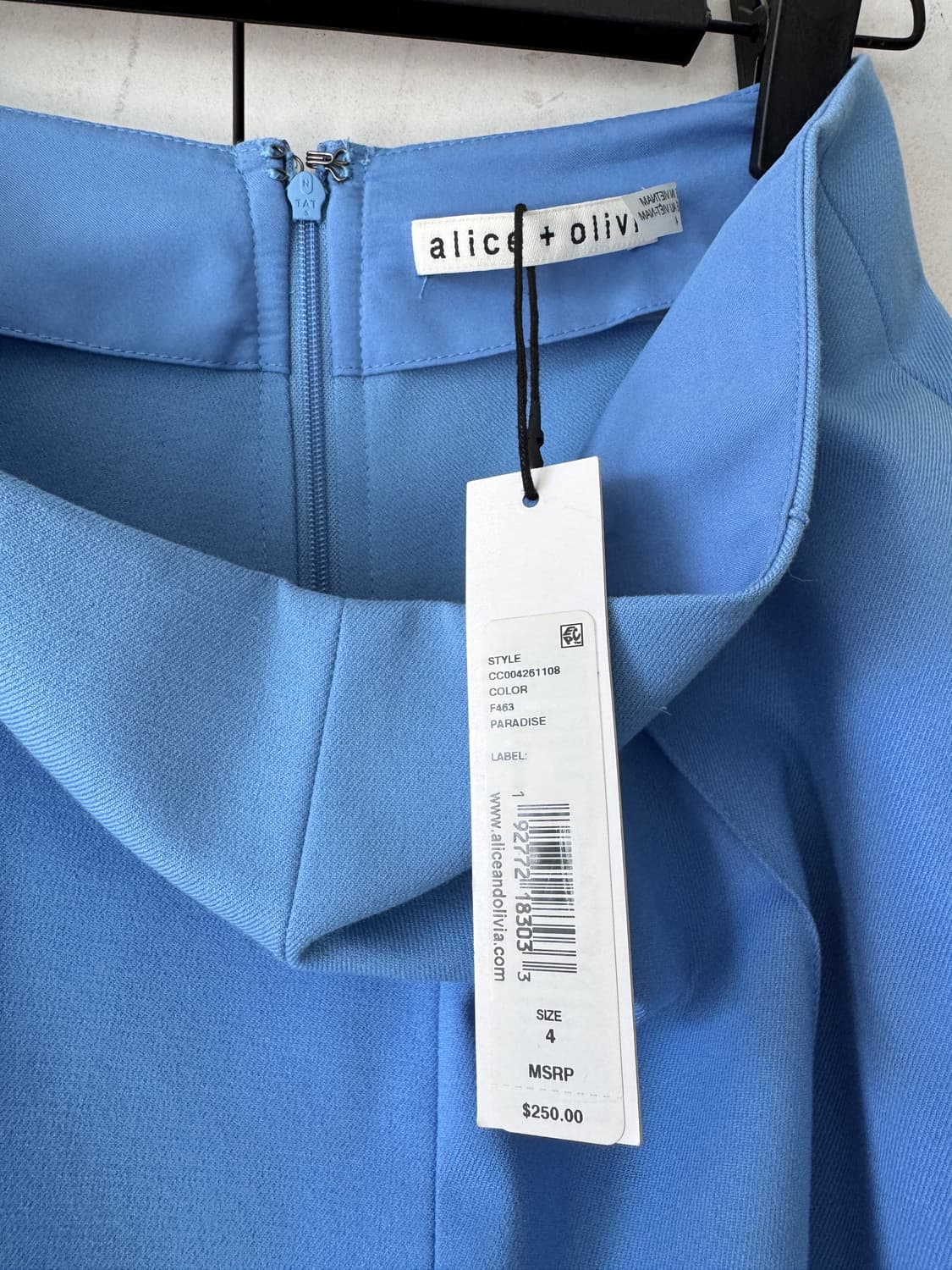 텍있는 새상품 Alice + Olivia 스카이블루 와이드 슬랙스 팬츠  상품이미지10