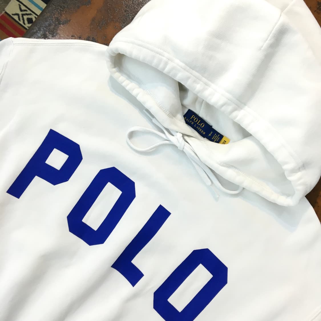 폴로랄프로렌 POLO 프린팅 화이트 박스핏 후디 여성 프리사이즈 상품이미지3