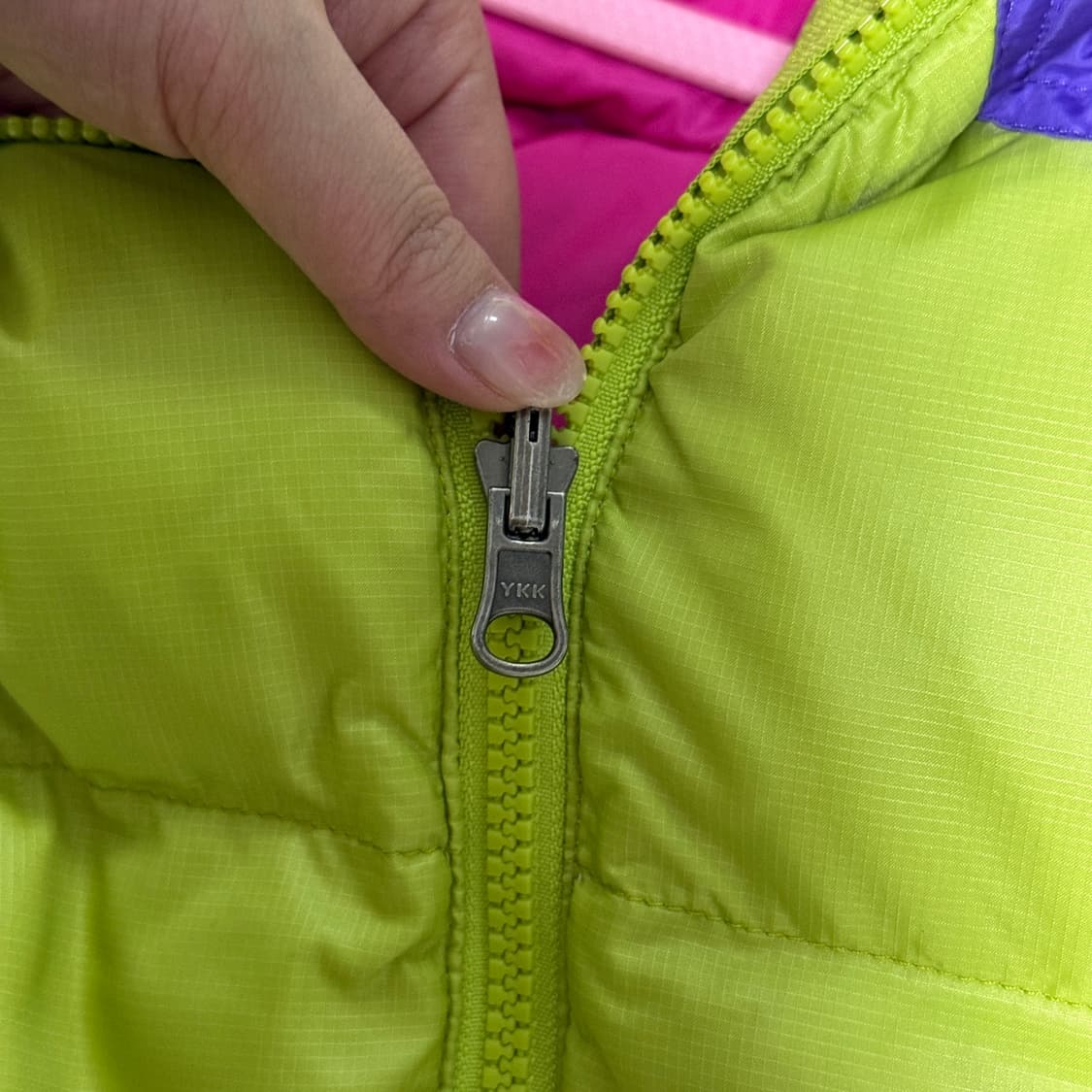 노스페이스 눕시 700 라임 구스다운패딩 상품이미지8