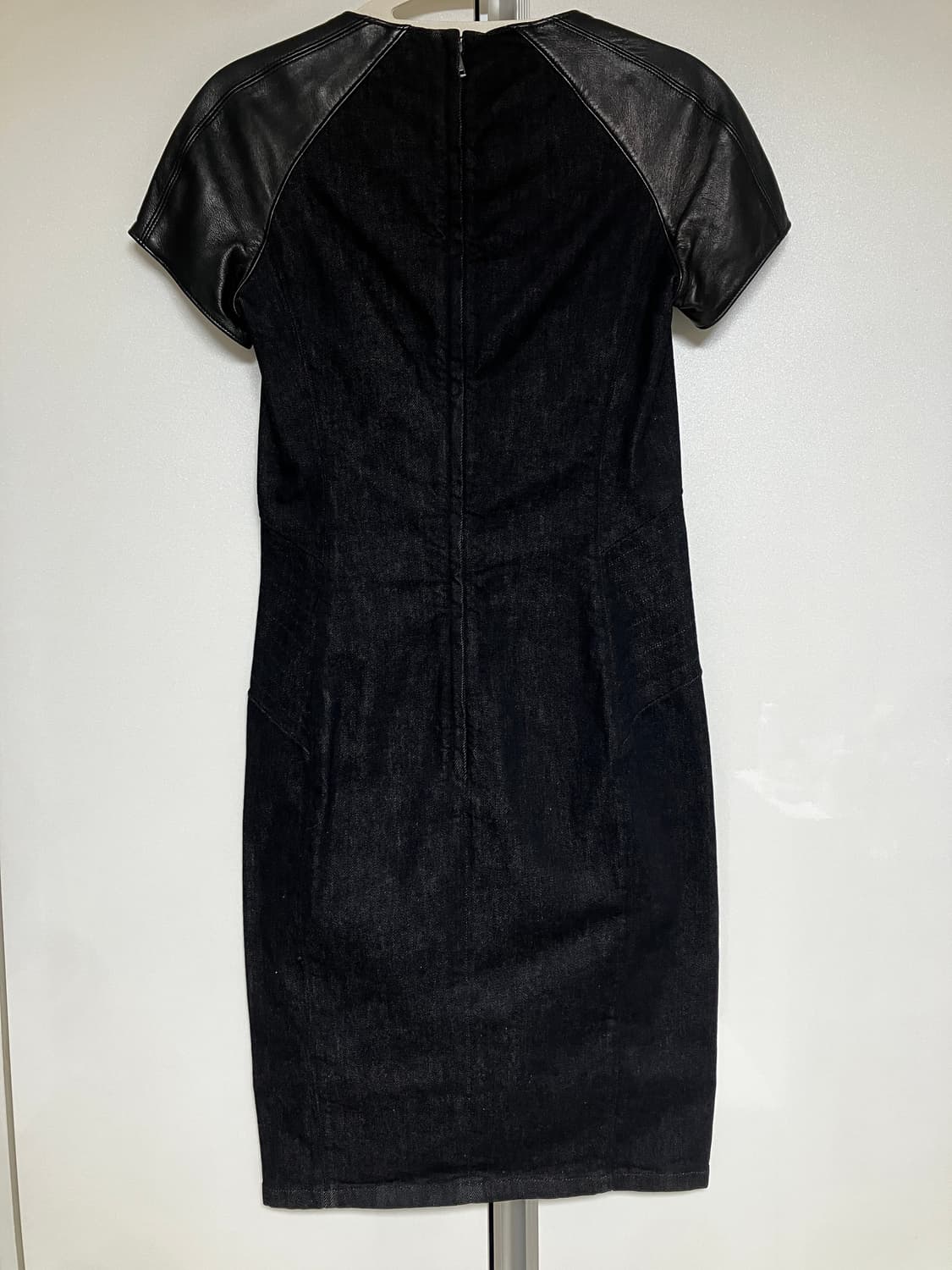 랄프로렌 레더 반캡 데님 미디 원피스 s 상품이미지2