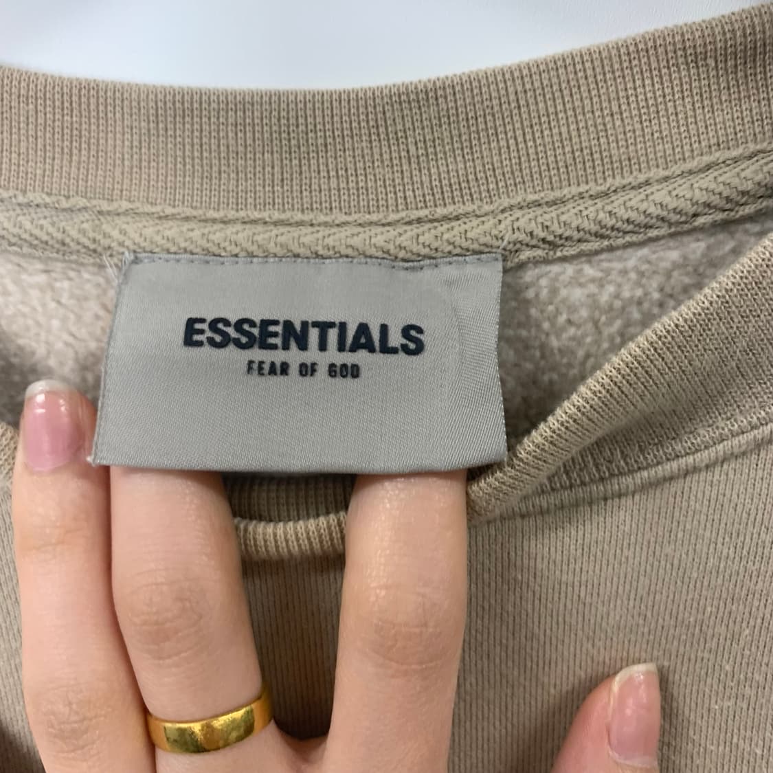 피어오브갓 에센셜 베이지 스웻셔츠 맨투맨 상품이미지8