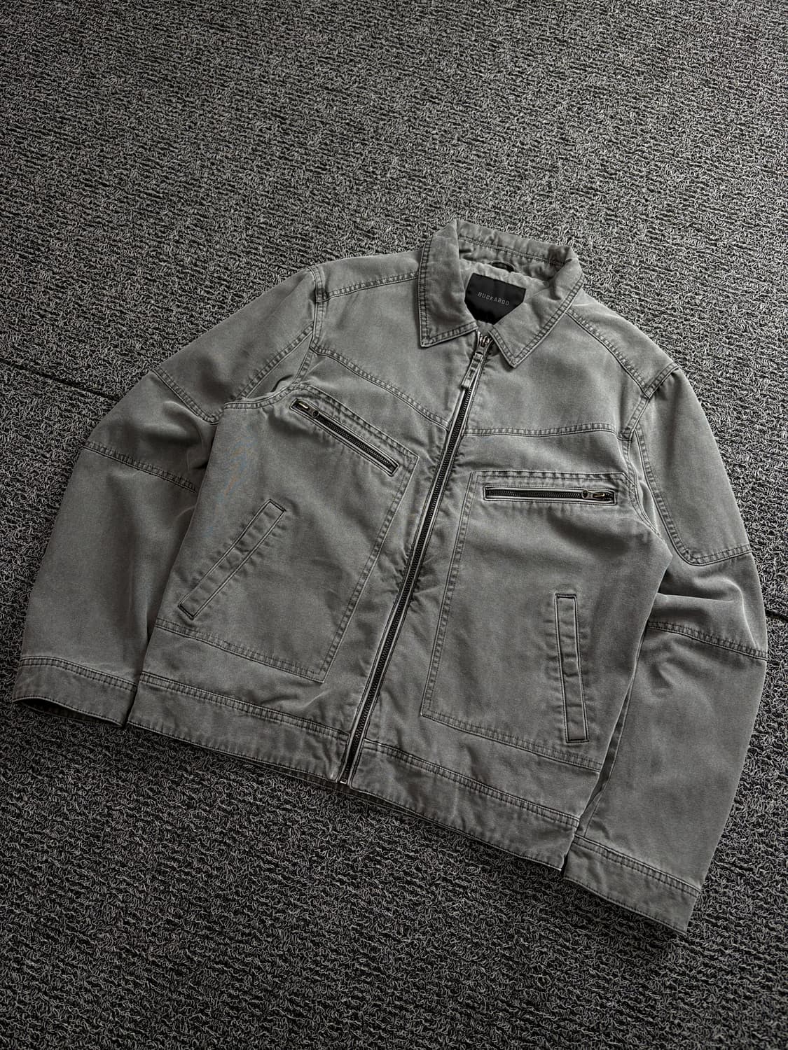 버커루 Y2K 빈티지 캔버스 바이커 자켓 1664 상품이미지1