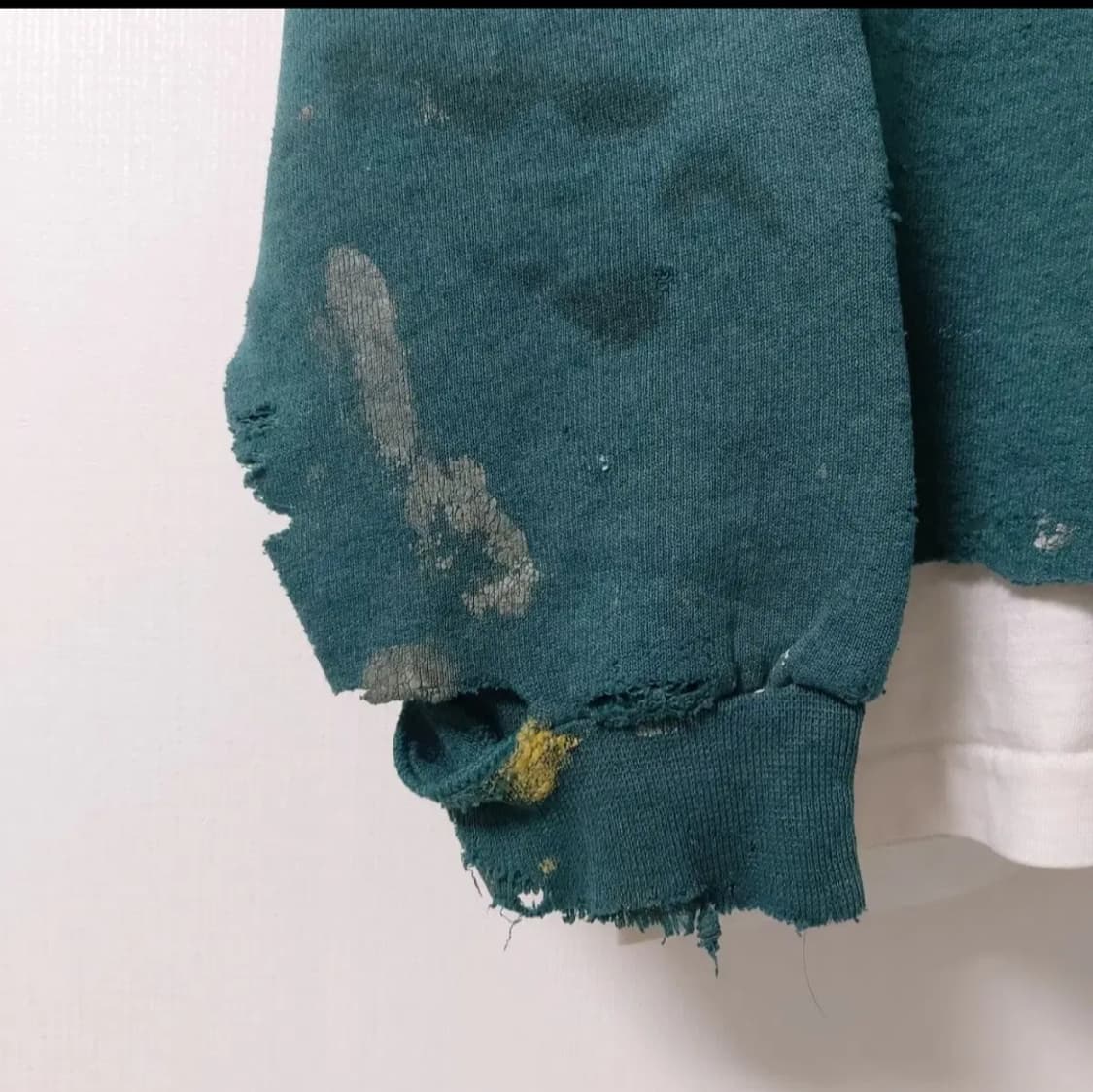 90's 빈티지 스웨트셔츠 디스트레스드 선페이드 상품이미지3