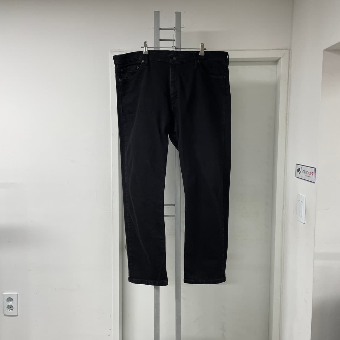 랭글러 블랙 데님 팬츠 40X30 상품이미지5