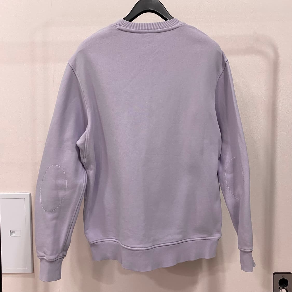 네이더스 엘보패치 맨투맨 라벤더 상품이미지2