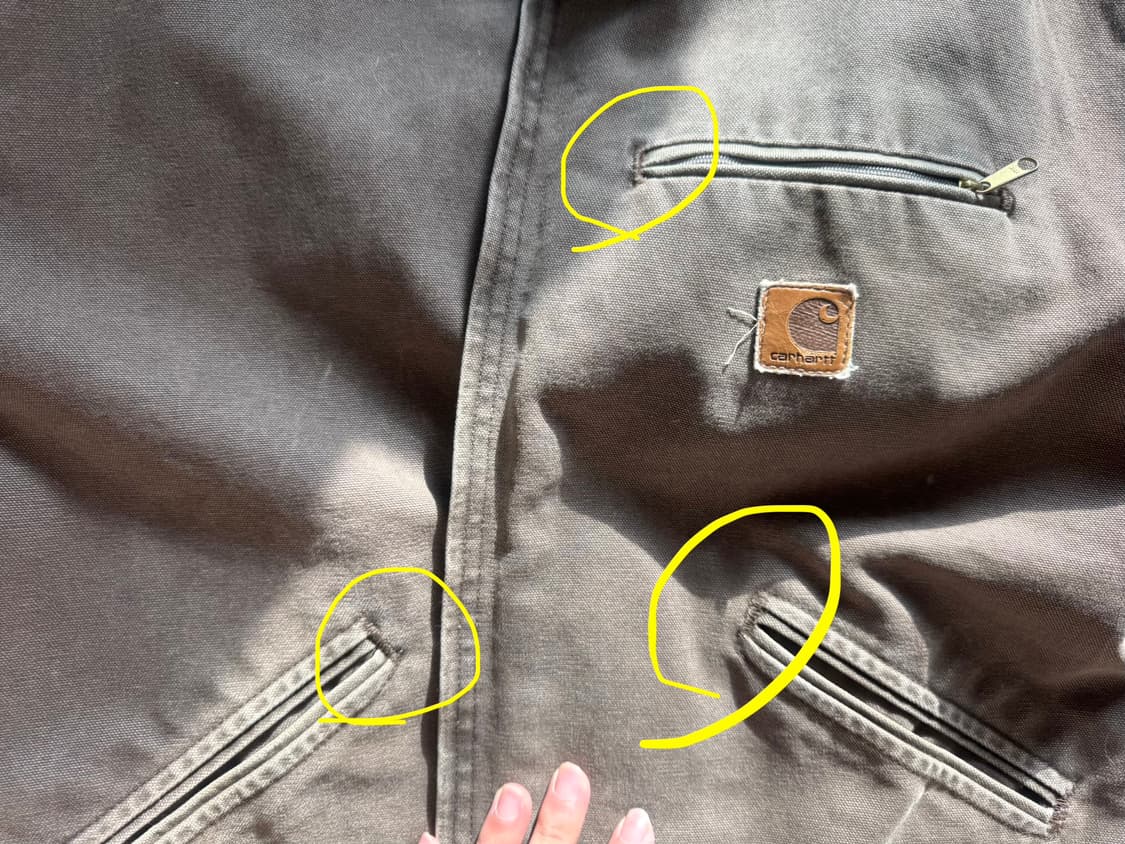 Carhartt USA J97 CHT (체스트넛) 레귤러 XL A급 상품이미지6