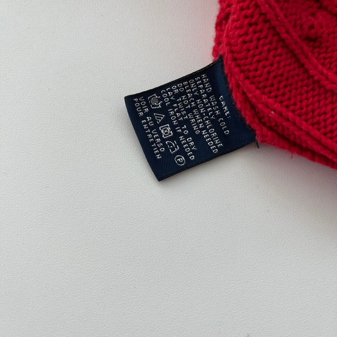 폴로 랄프로렌 레드 꽈배기 니트  상품이미지5