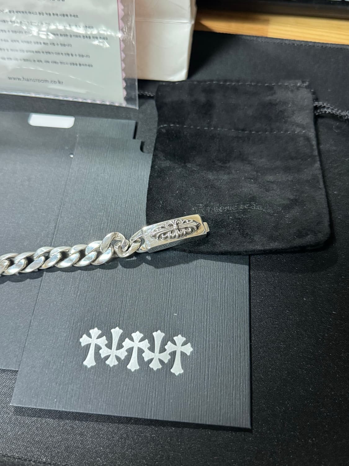 크롬하츠 베이비 플로랄 ID 팔찌 상품이미지1