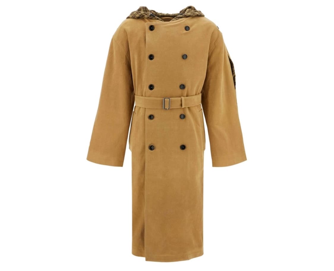 [M] 와이프로젝트 후드 벨트 트렌치 코트 상품이미지1