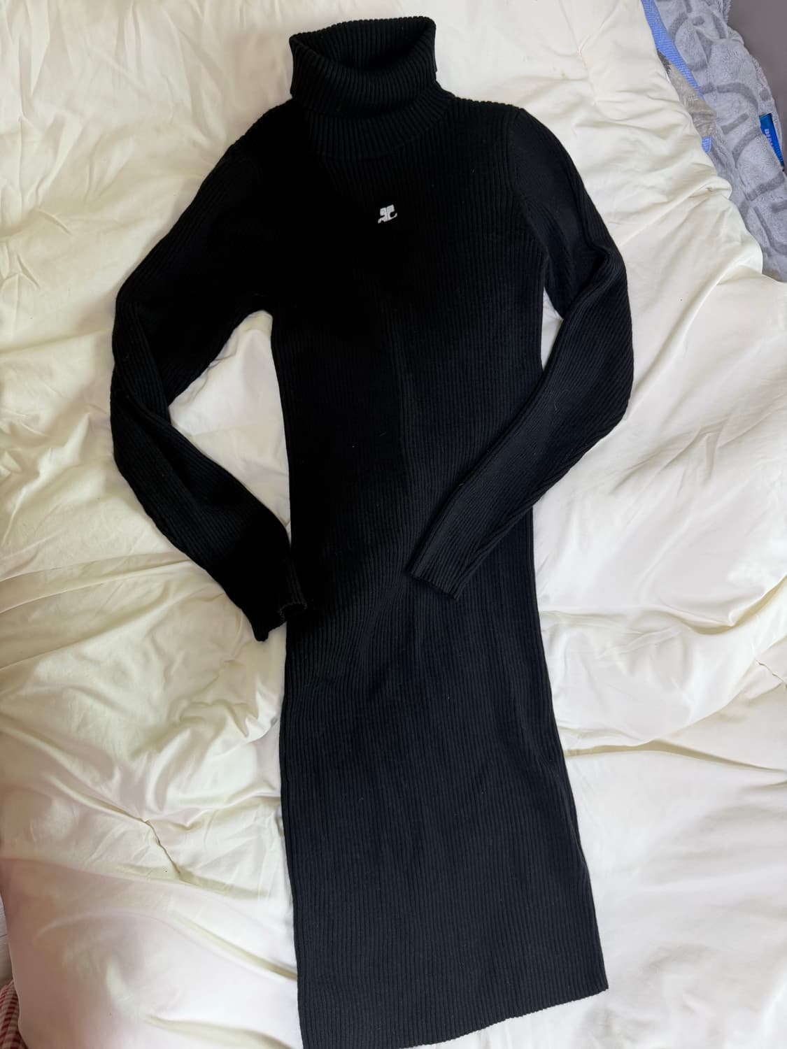 꾸레쥬 자수 롱 원피스  상품이미지3