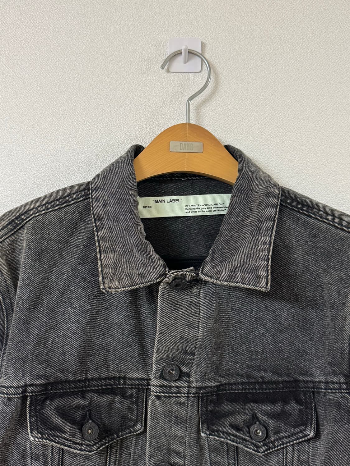 오프화이트 블랙 데님 자켓 상품이미지2