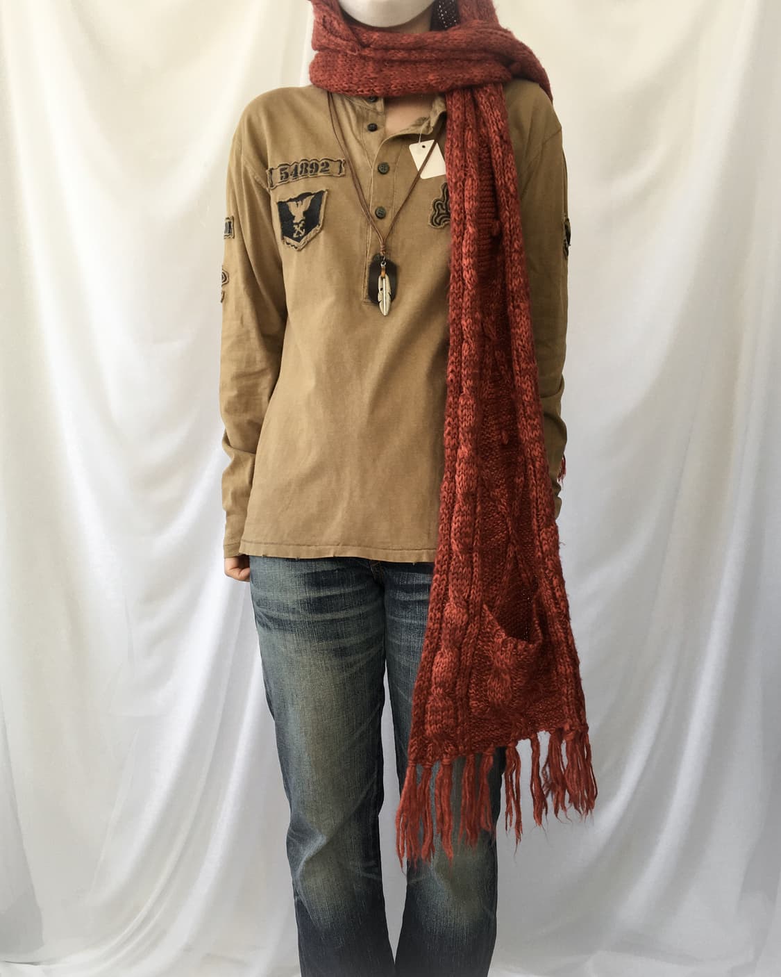  hood layer knit muffler 상품이미지9