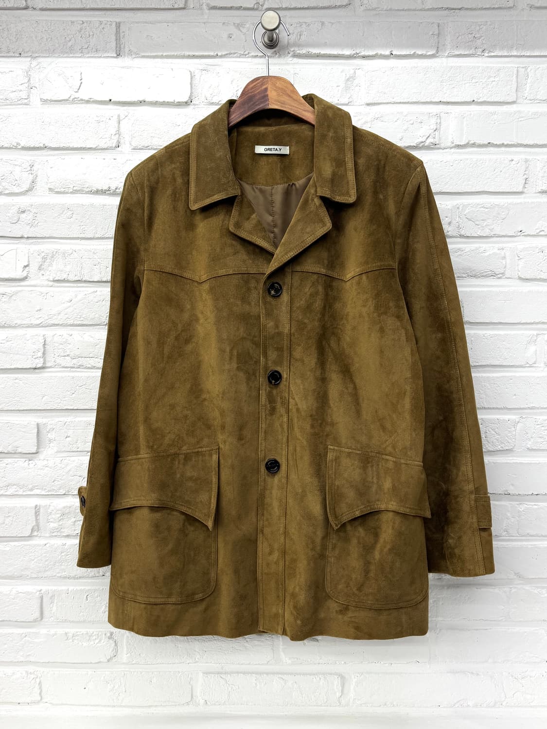 돈피 브라운 스웨이드 자켓 상품이미지3