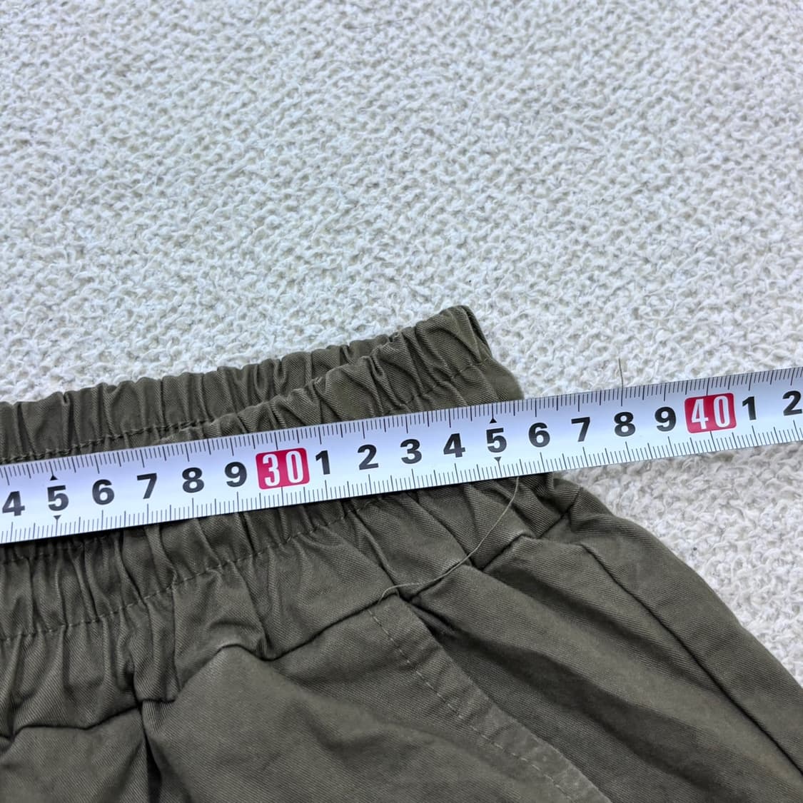실측확인 빈티지 남여공용 카키 카고 팬츠 0605E 상품이미지4
