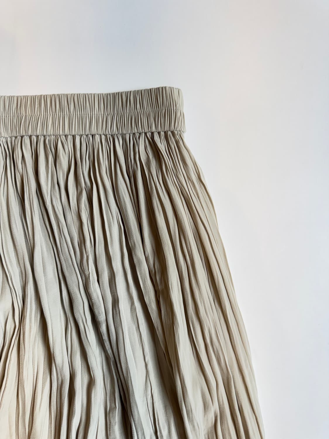 Sage Gray Crinkle Wide-Leg Cropped Pant 상품이미지2