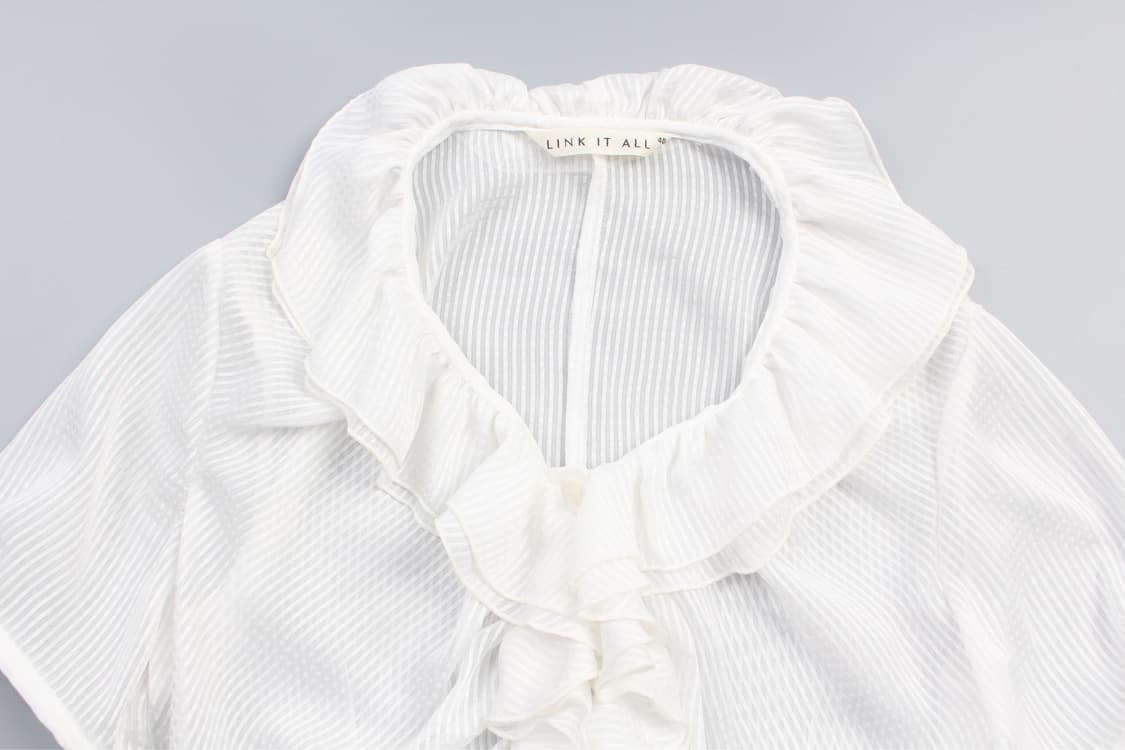 LINK IT ALL Shirring Border Blouse  상품이미지2