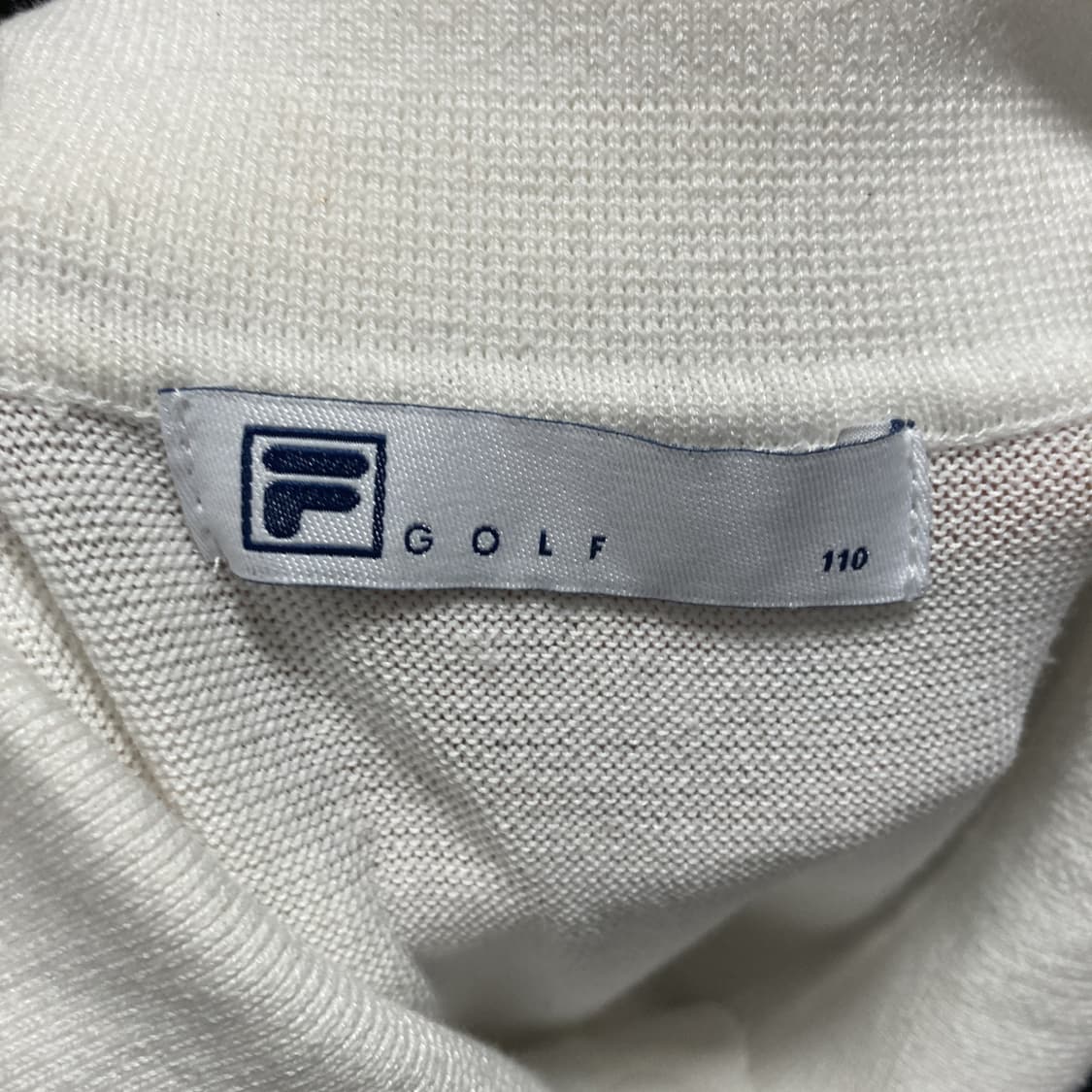 휠라 골프 2022 남성면린넨반팔티 화이트 110  상품이미지4