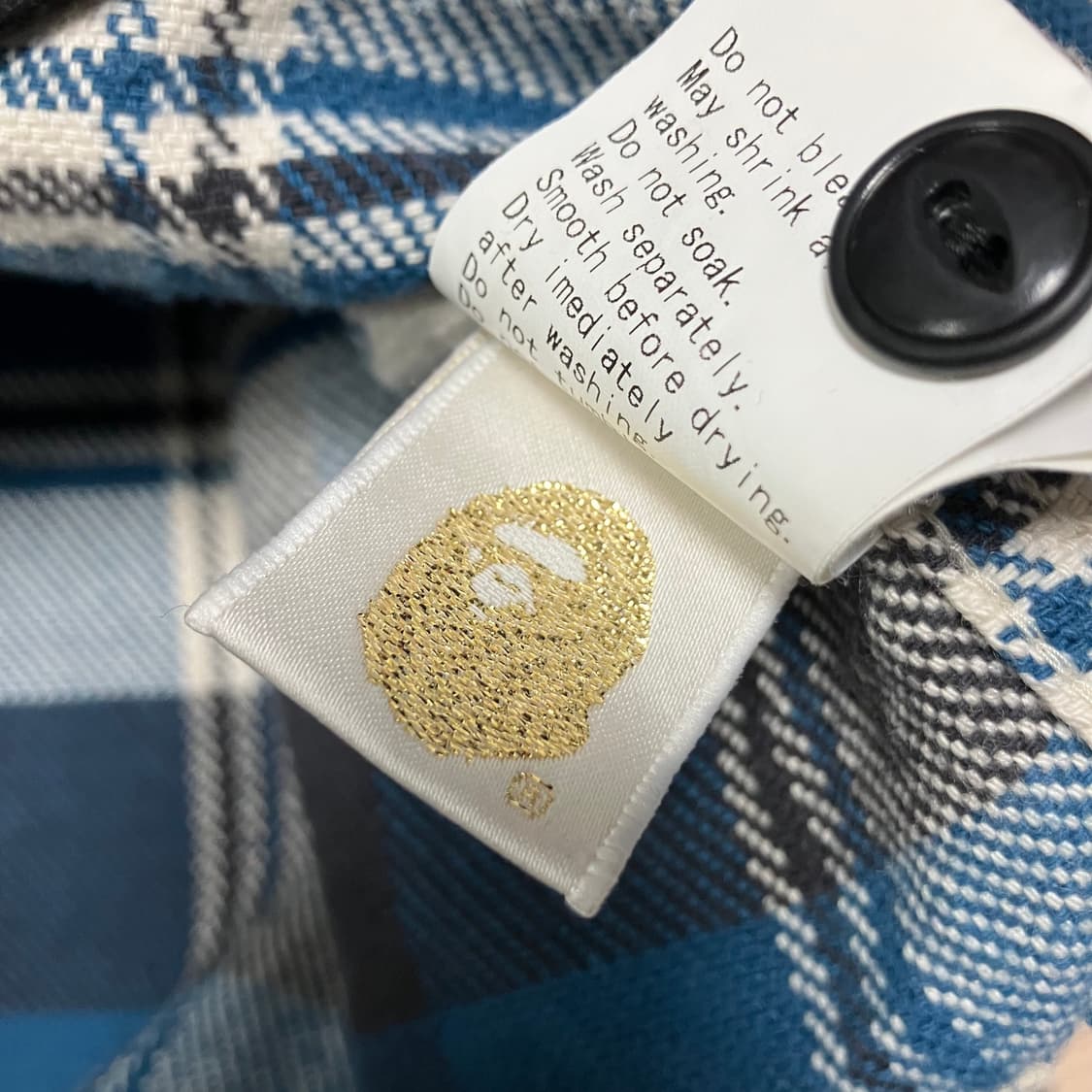 베이프 플란넬 체크 셔츠 bape 상품이미지9