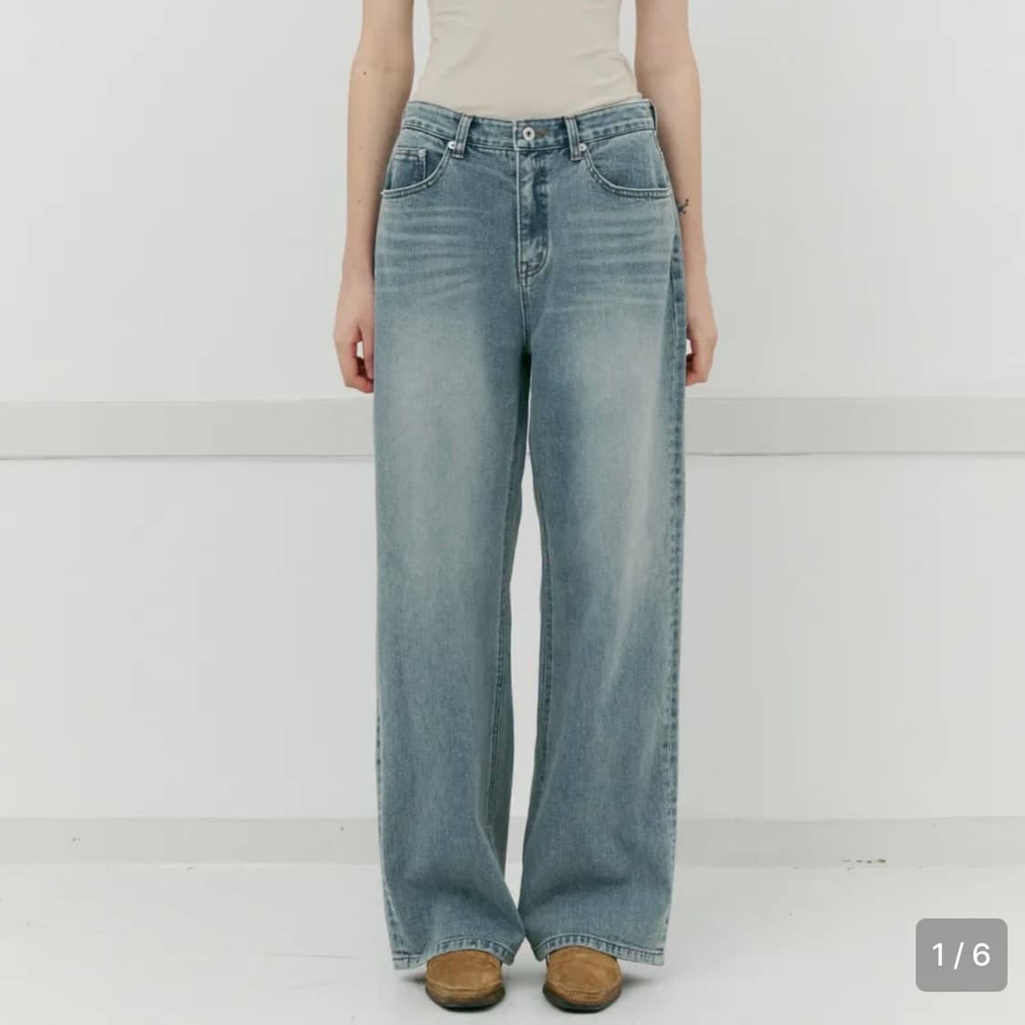 아르토 빈티지 와이드 데님 상품이미지5