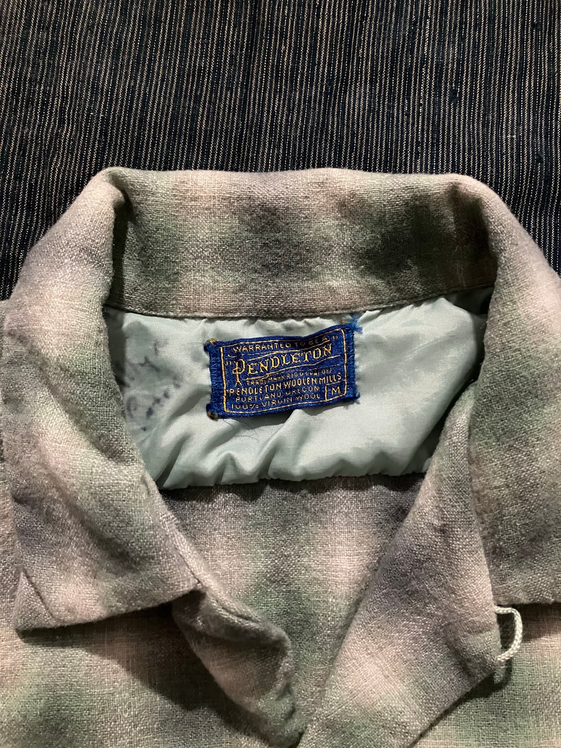 🇺🇸 50s USA 빈티지 펜들턴 옴브레 체크 보드 셔츠 상품이미지6