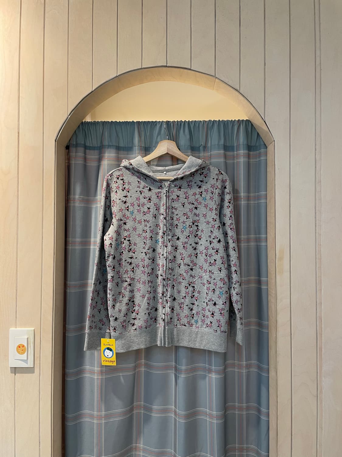 일본빈티지 키치 별무늬 집업 상품이미지1