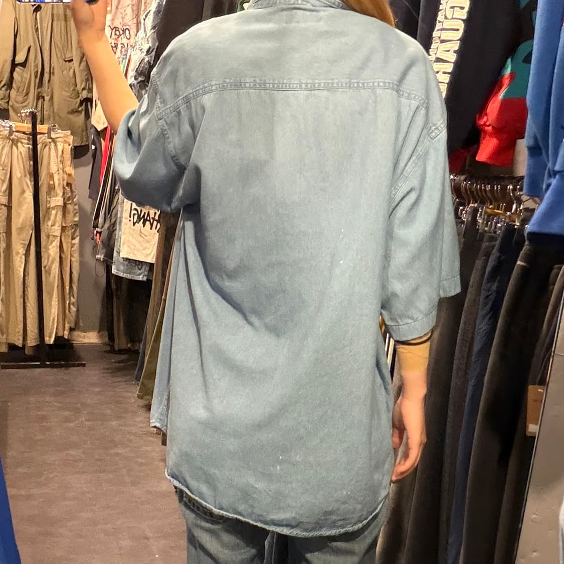 [IM] Carhartt 칼하트 데님 반팔 셔츠 연청 상품이미지4