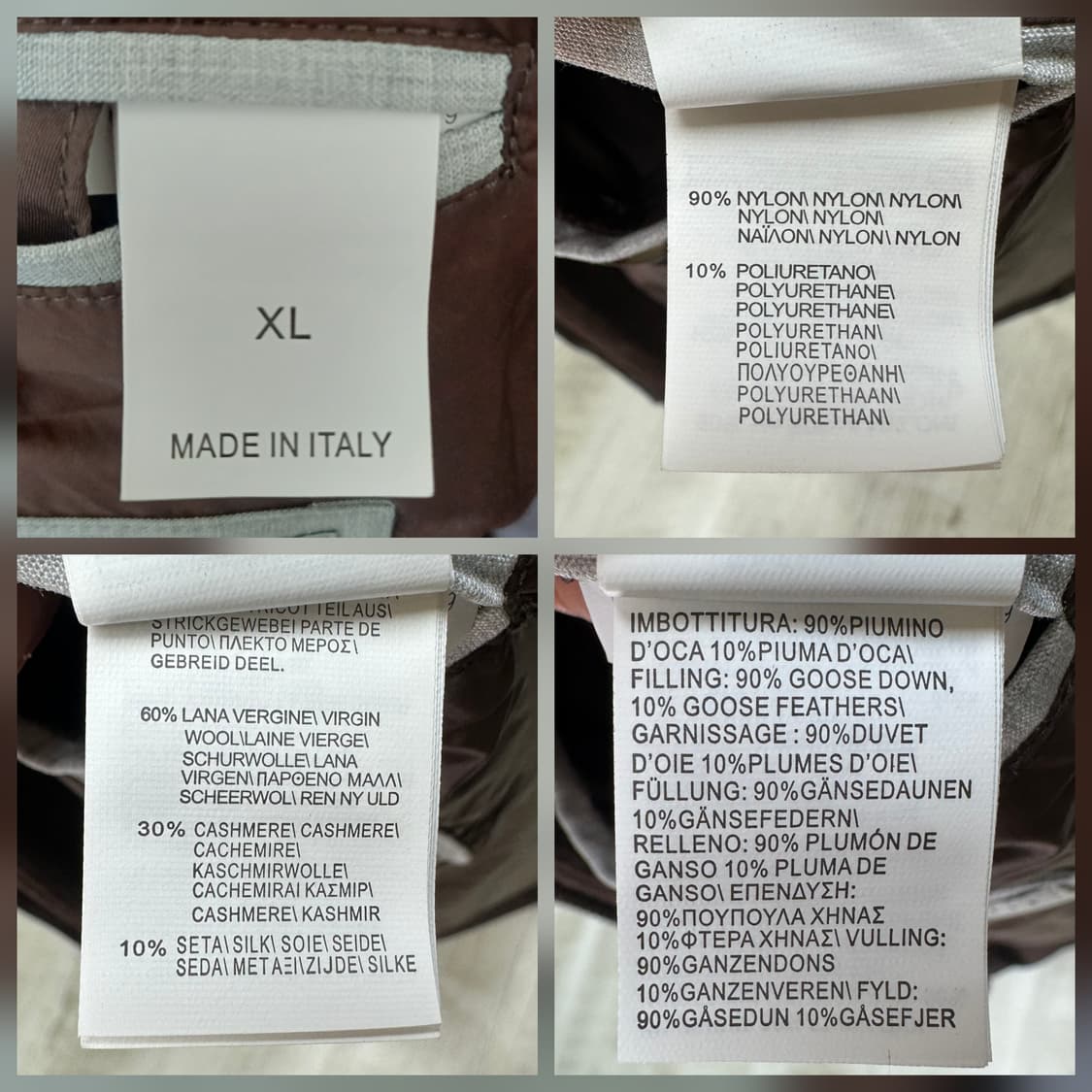 [정품인증] 브루넬로쿠치넬리 레이어드 구스다운 패딩 베스트 XL 판매 상품이미지9