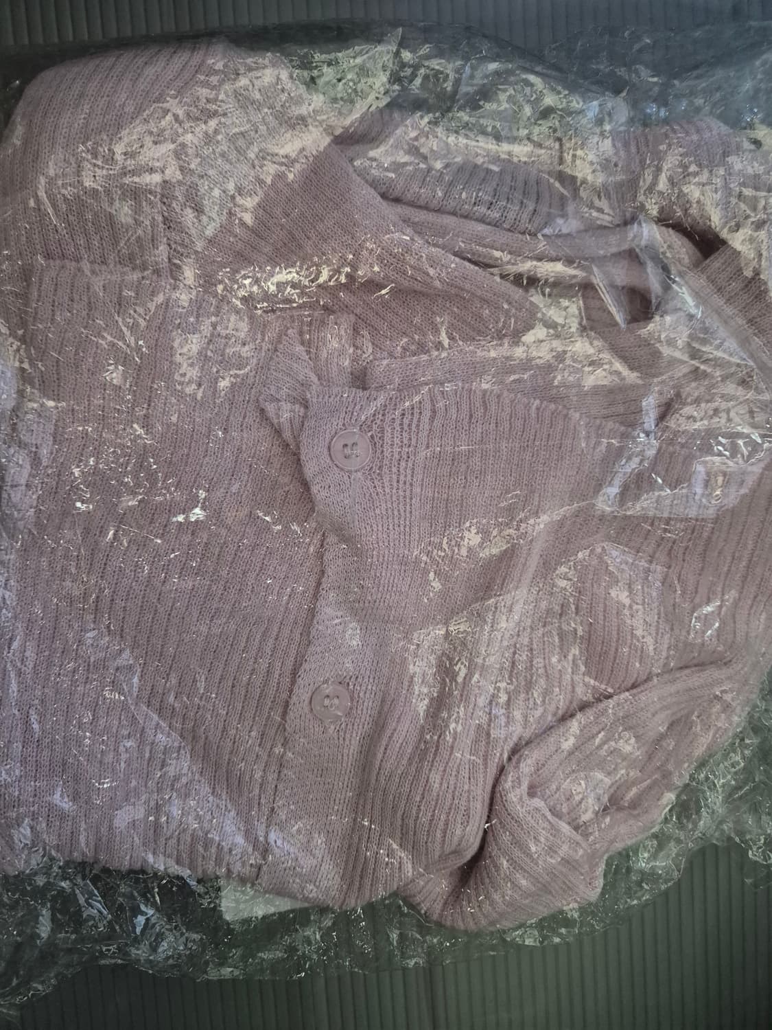 (새상품) 레테라 린넨 라운드 가디건 핑크 상품이미지7