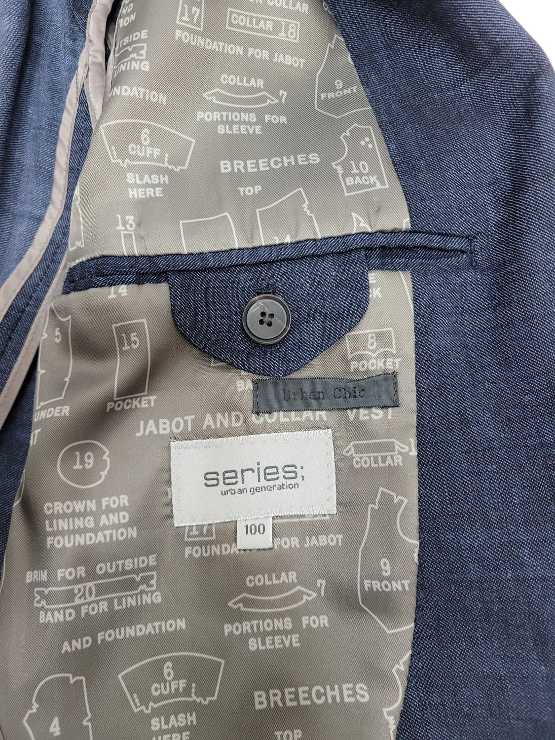 series 시리즈 린넨 블레이저 자켓 / 남 100 (추천 95)네이비 상품이미지7