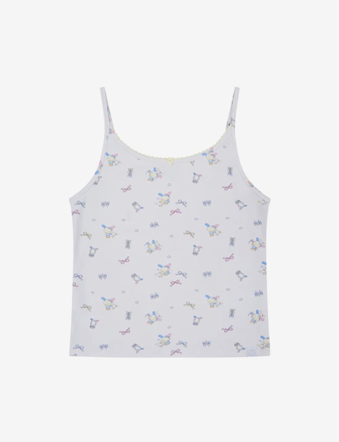 USAHANA ALL OVER CAMI [WHITE] 상품이미지1