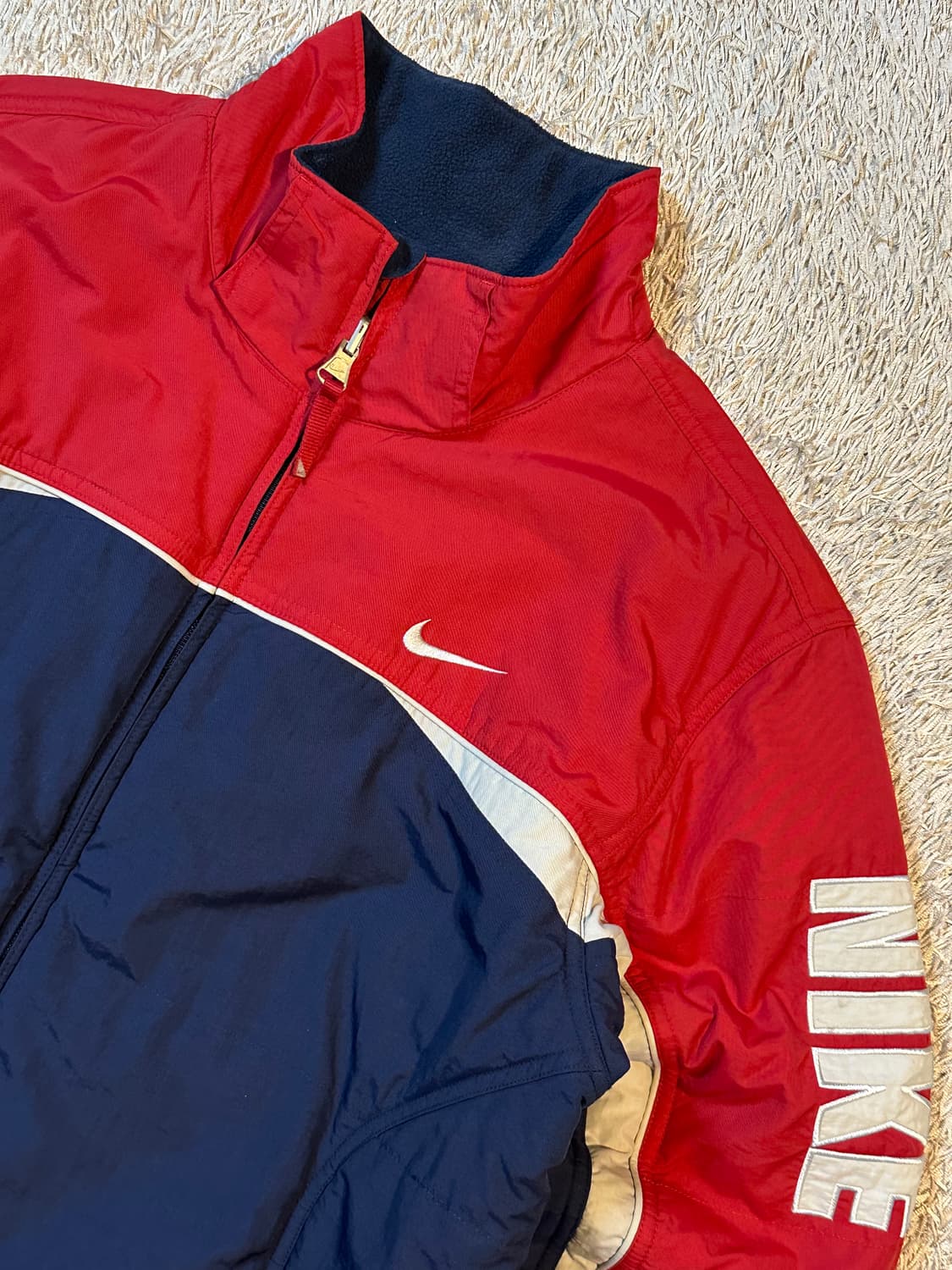 00's 나이키 올드스쿨 스우시 리버시블 배색 점퍼 자켓 상품이미지2