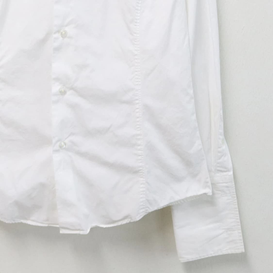 폴로 랄프로렌 퍼플 라벨 화이트 코튼 셔츠 64808 상품이미지4