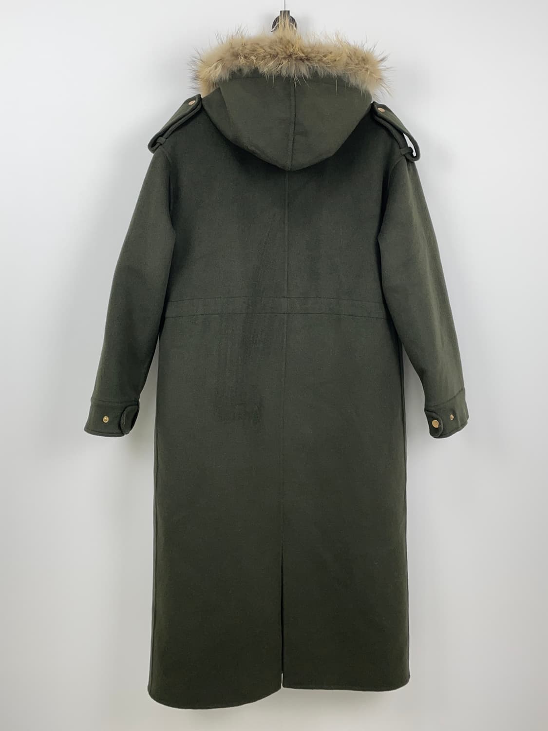 베르니스[Berenice] 라쿤 퍼 후드 울 코트 상품이미지4