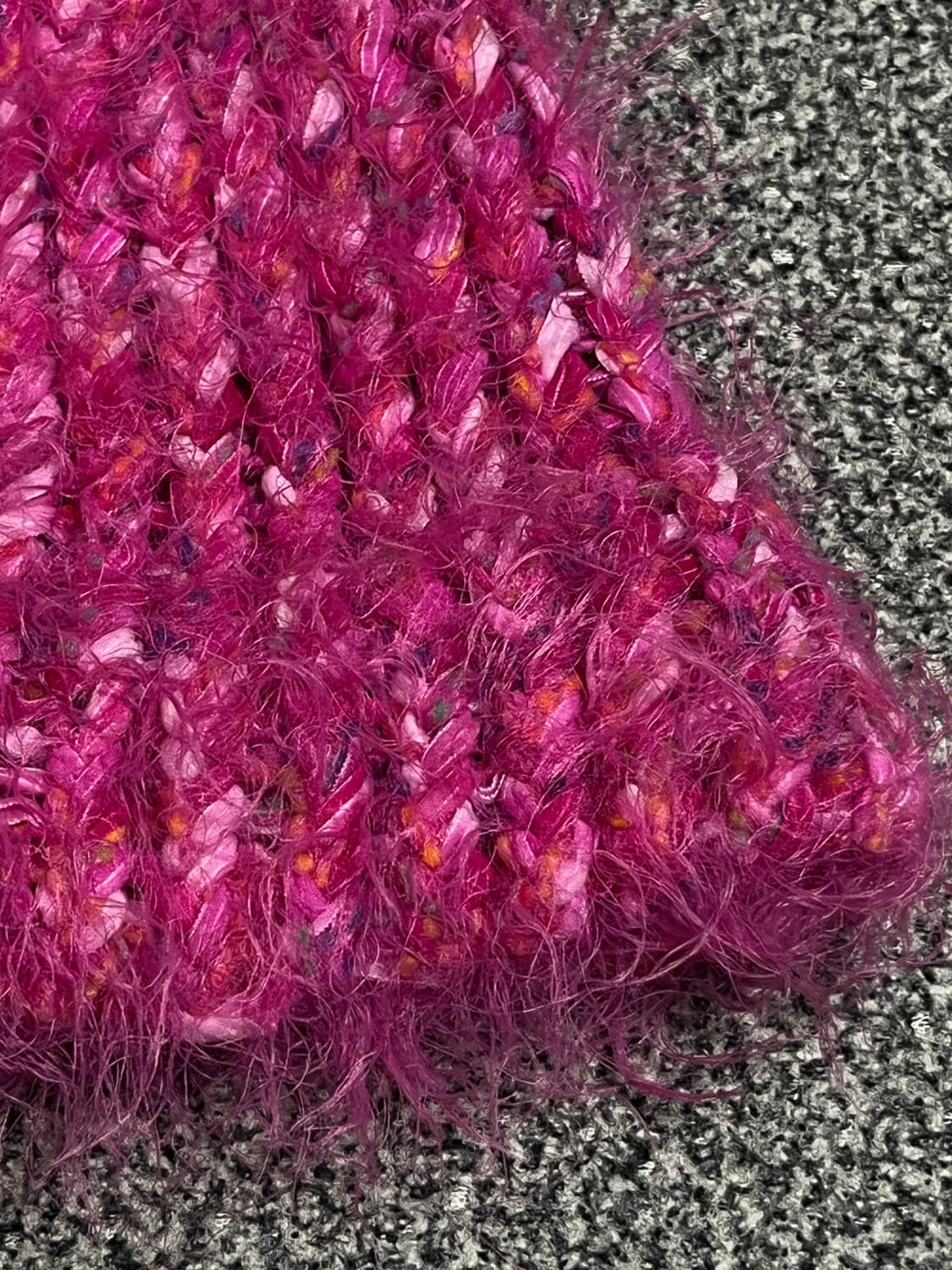 핫핑크 앙고라 비니 상품이미지2