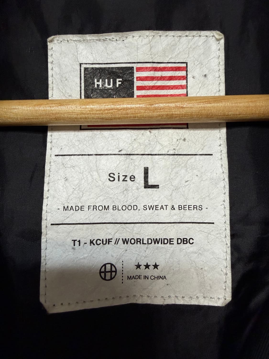 허프X트래셔 스타디움자켓 HufXTrasher Stadium Jacket 상품이미지3