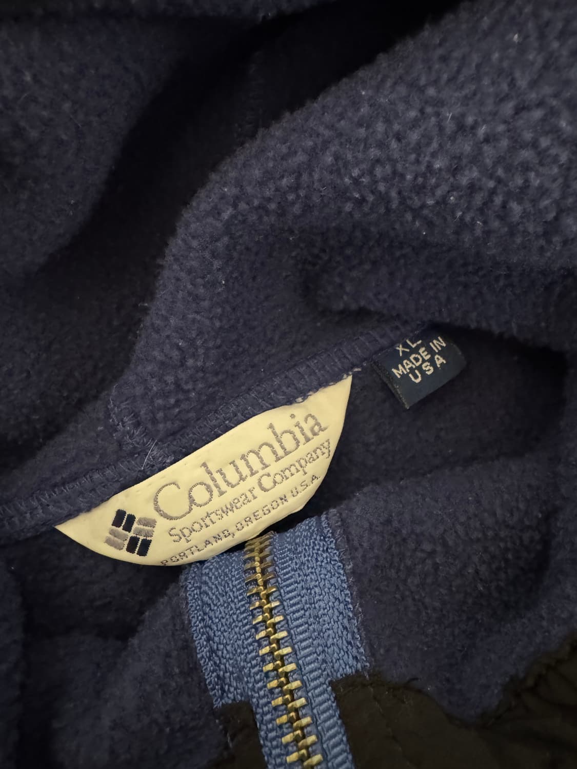 컬럼비아 쿼터 짚 후디드 플리스 풀오버  블루 상품이미지4