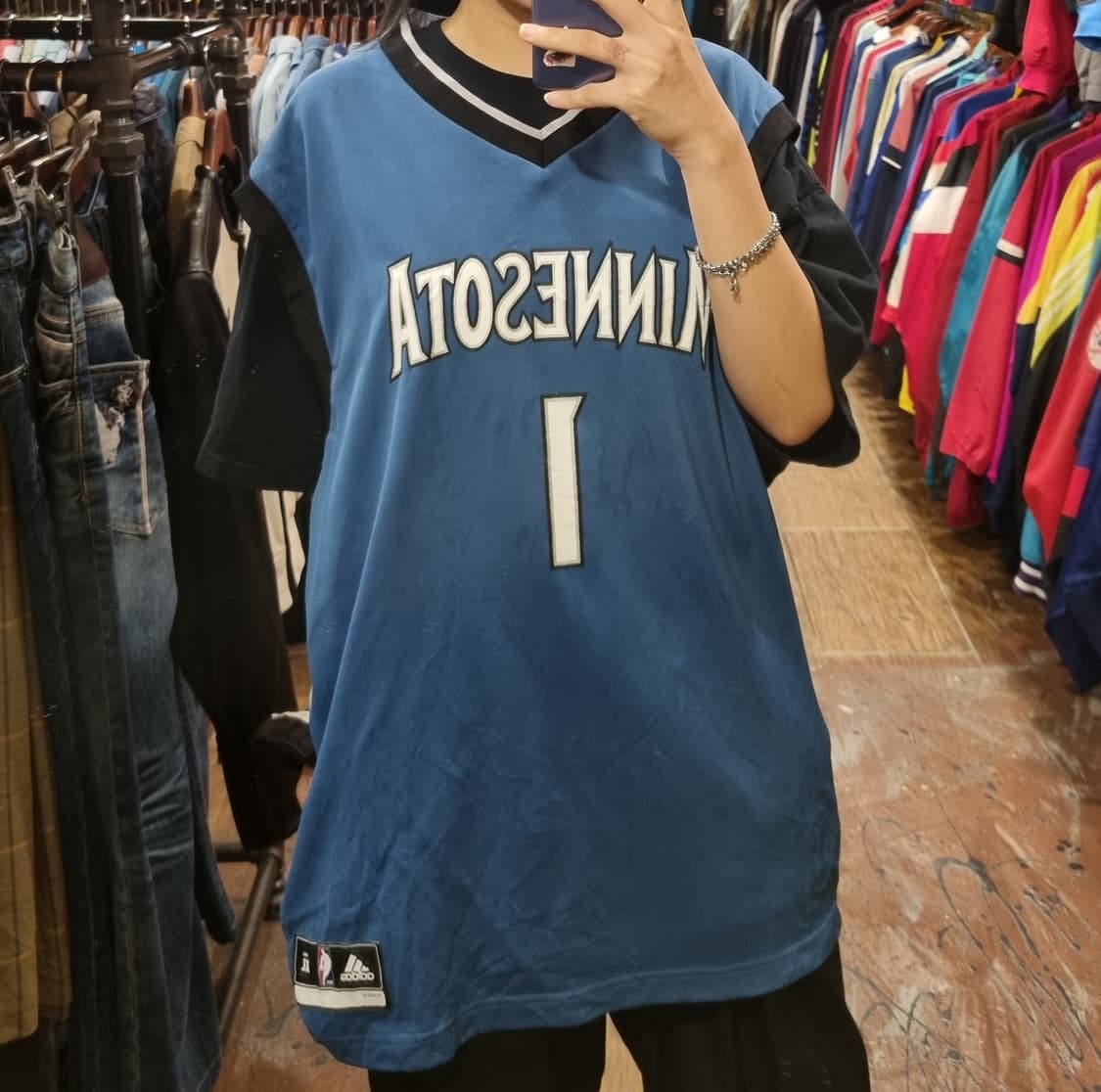 [Hi] NBA 아디다스 농구나시 블루 상품이미지4