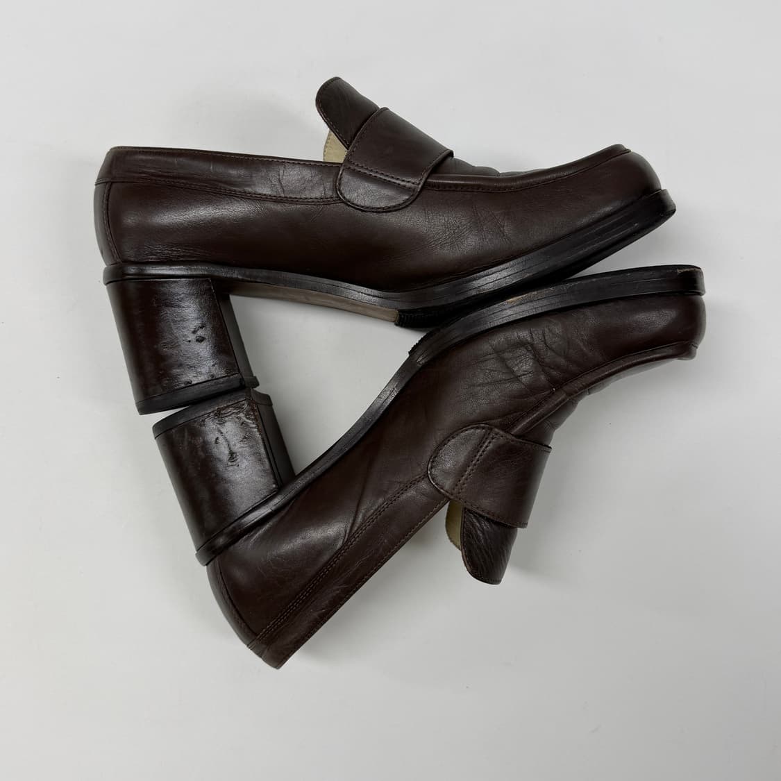 90s Margaret Howell mid heel loafers 상품이미지7