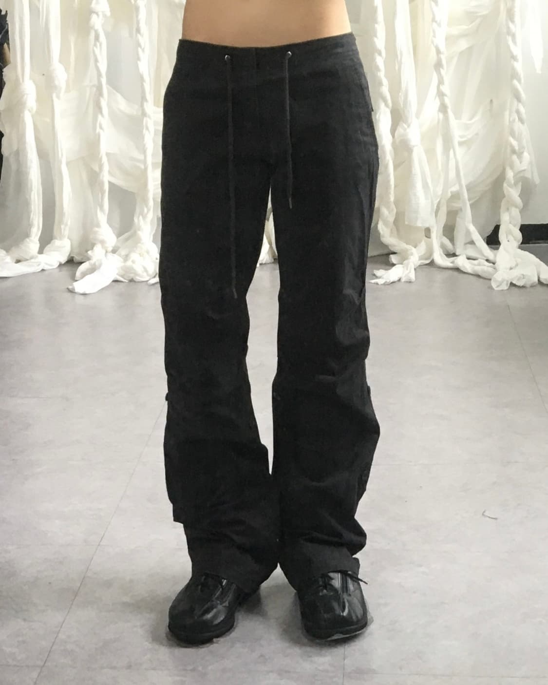 Black cotton pants 상품이미지10