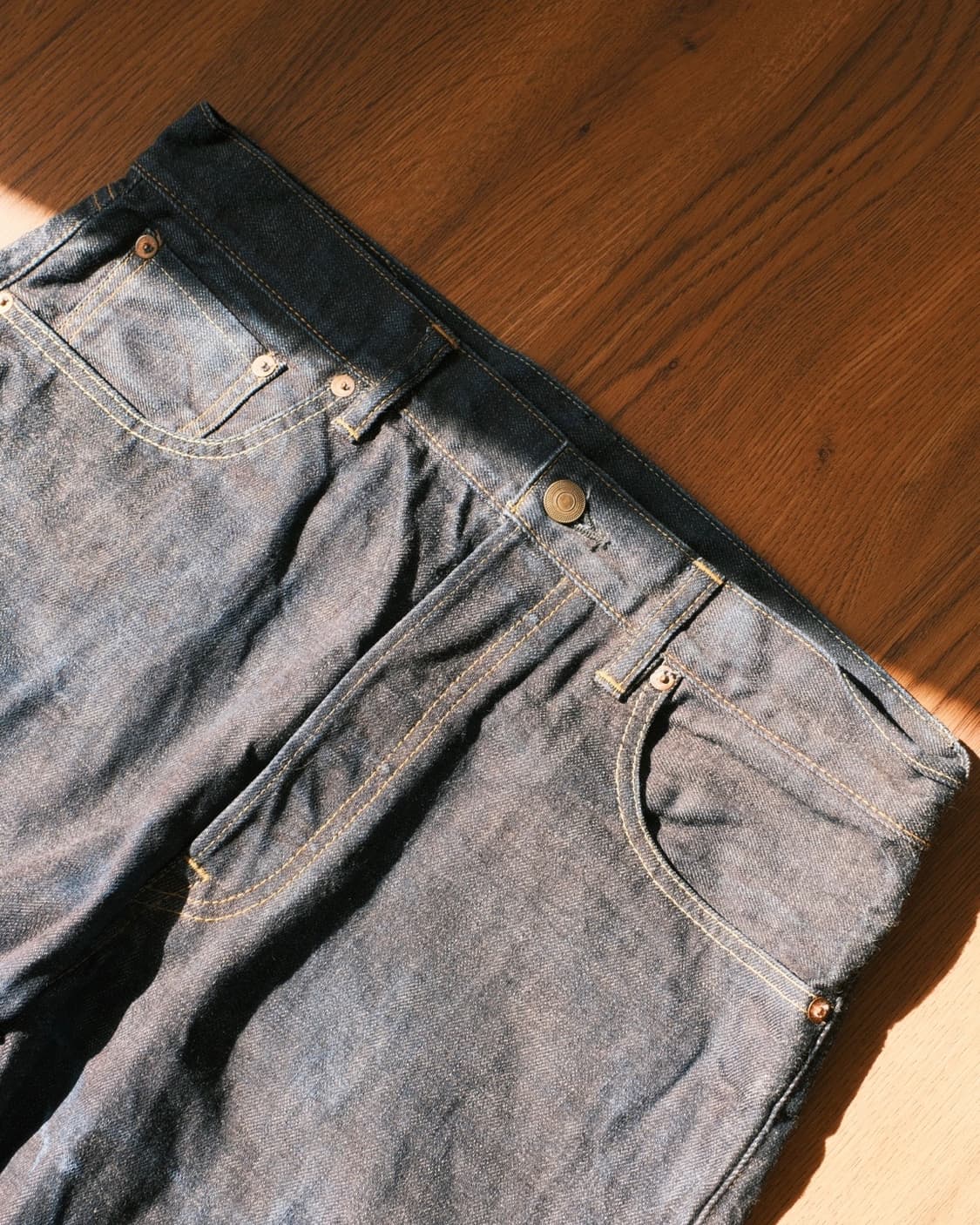 데밀 009P 레귤러 스트레이트 14oz 셀비지 데님 팬츠 상품이미지4