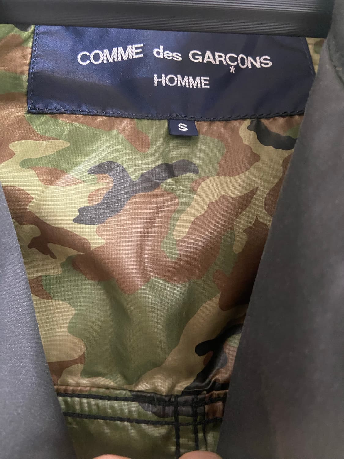 꼼데가르송 옴므 스탠드 칼라 카코트 상품이미지7